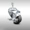 Service Caster 3 Inch SS Thermoplastic Rubber Swivel 3/8 Inch Threaded Stem Caster with Brake SCC-SSTS20S314-TPRB-TLB-381615 - alternate 1